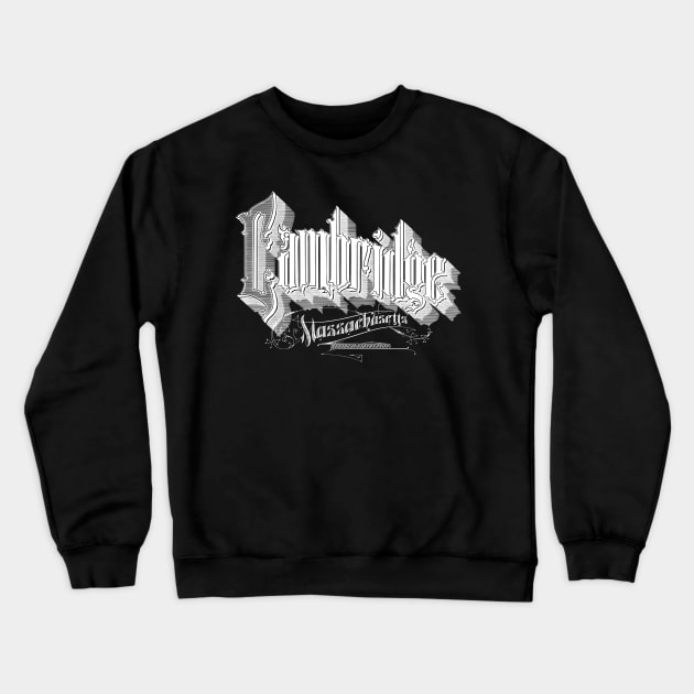 Vintage Cambridge, MA Crewneck Sweatshirt by DonDota